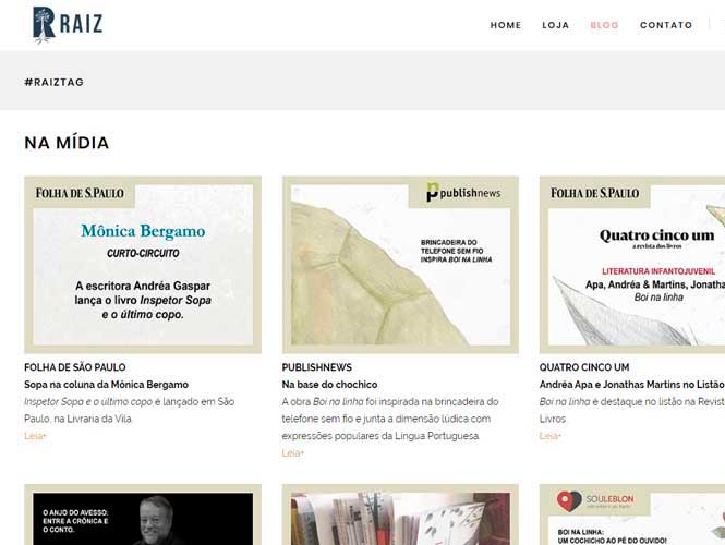 Trecho da página de projeto