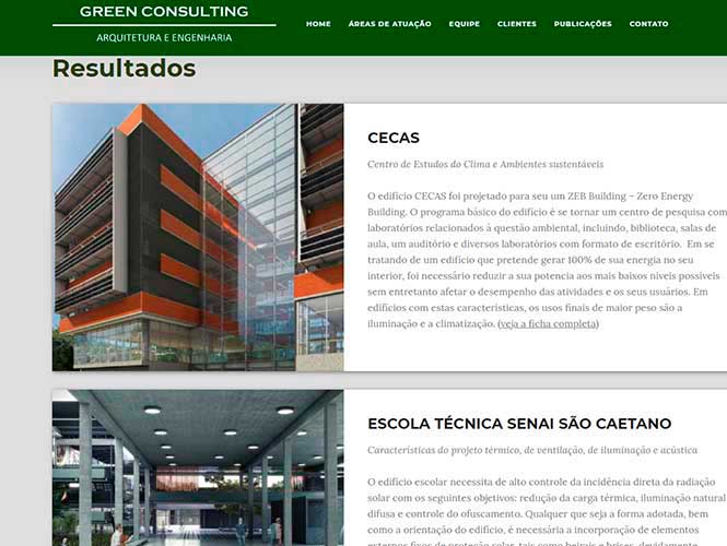 Trecho da página de projeto