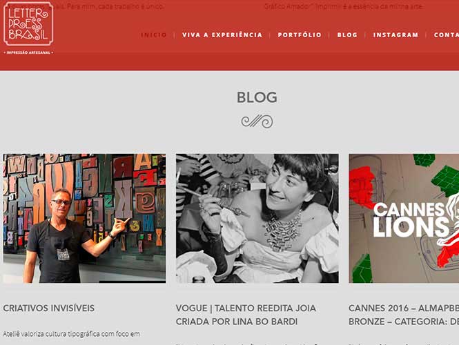 Trecho da página de projeto